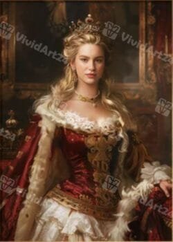 Портрет на момиче с принцески елементи