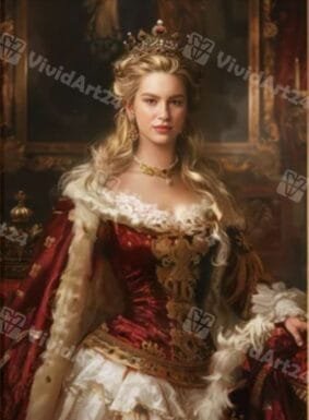 Портрет на момиче с принцески елементи