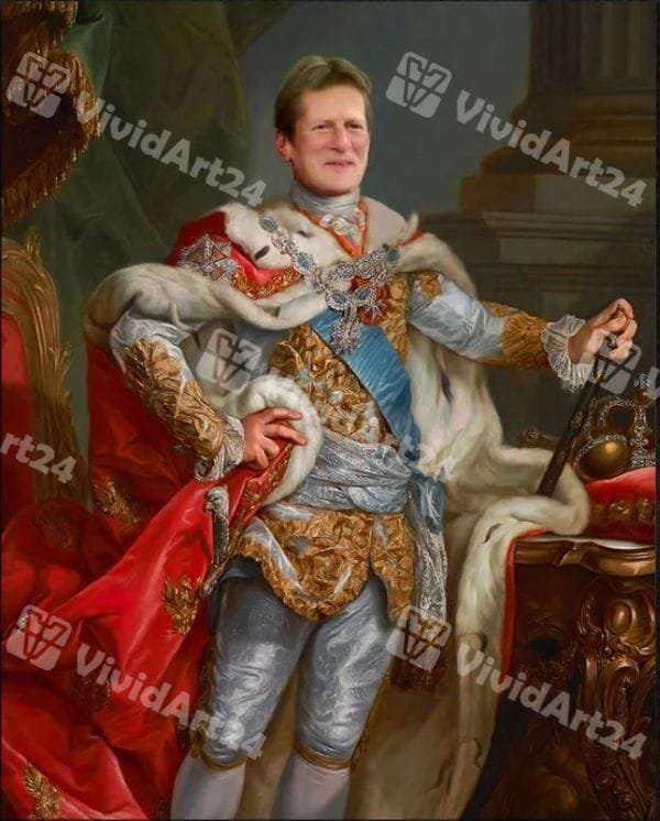 zabaven-podaryk-portret-za-myj-kato-kral забавен подарък портрет за мъж като крал