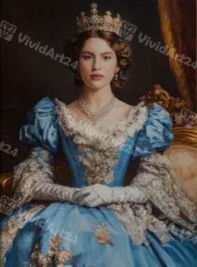 Принцески портрет на жена по снимка