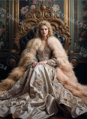 Портрет по снимка като кралица