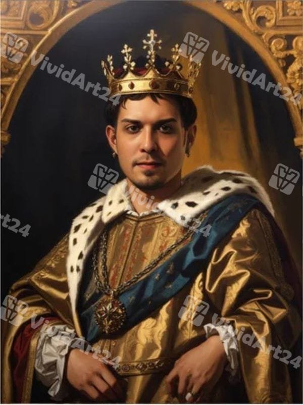 podaryk-portret-za-momche-kato-kral подарък портрет за момче като крал