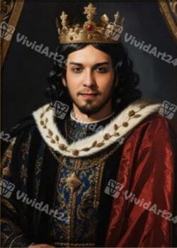 Печат по снимка на канава като крал