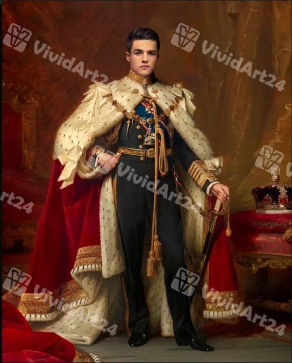 kralski-portret-na-myj-s-mech Кралски портрет на мъж с меч