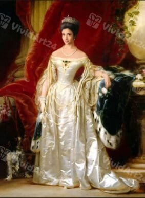 Женски портрет в кралски стил