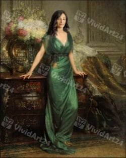 Величествен подарък за жена портрет по снимка