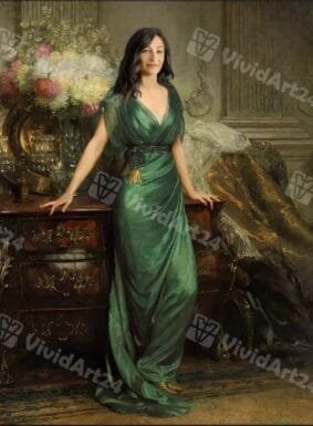 Величествен подарък за жена портрет по снимка