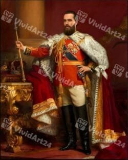 Портрет на мъж с кралски доспехи