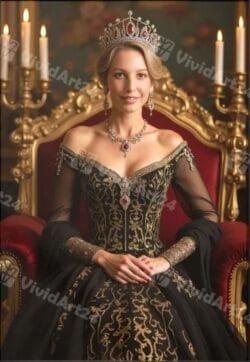 Кралски портрет подарък за жена