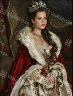 Величествен портрет на жена по снимка