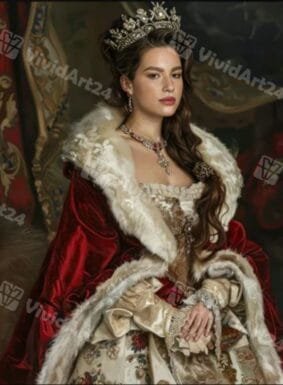 Величествен портрет на жена по снимка