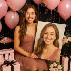 Портрет на Жена върху Канава