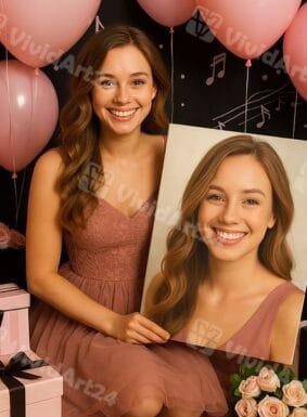 Портрет на Жена върху Канава