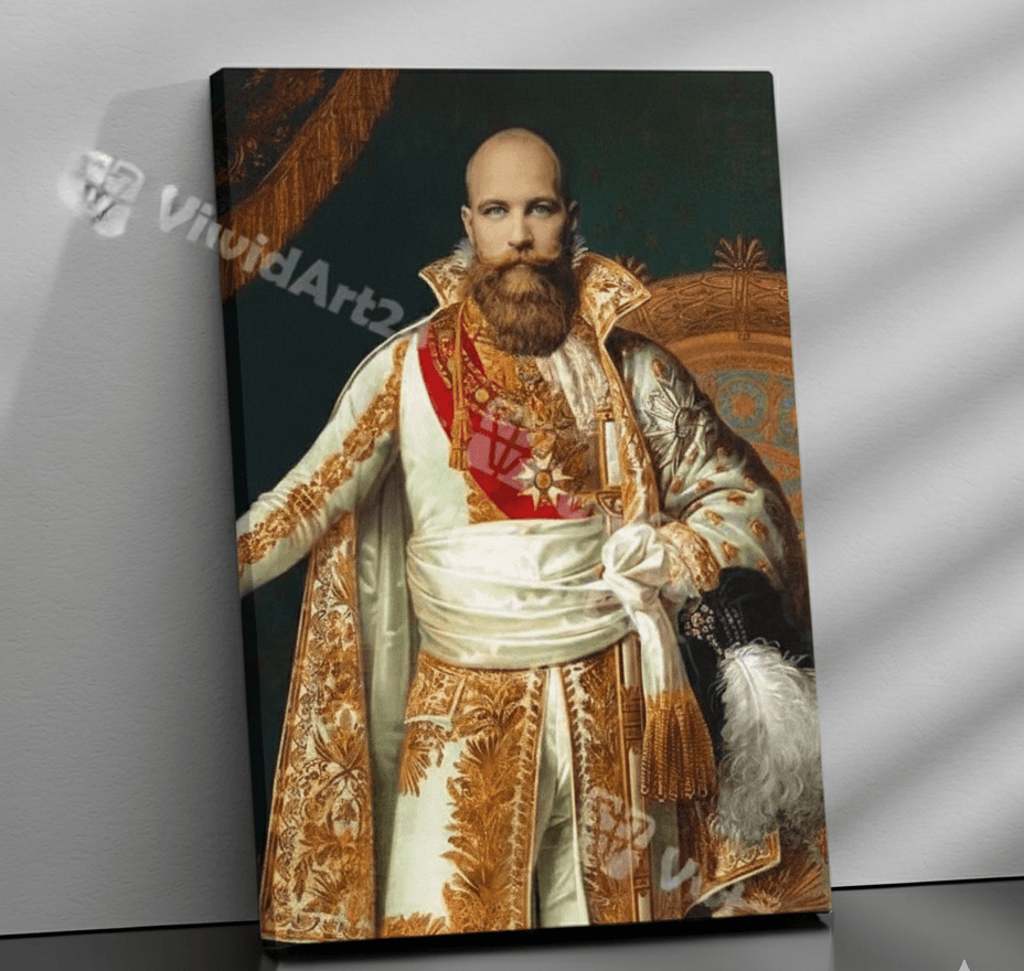 Gemini_Generated_Image_k5betck5betck5be Портрет на Мъж като Цар по Снимка - Image 1