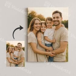 Портрет на Семейство Разпечатан върху Канава