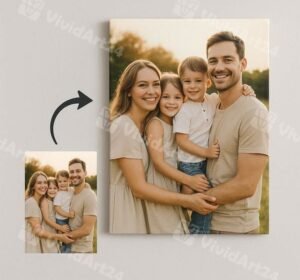 Портрет на Семейство Разпечатан върху Канава