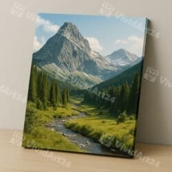 Печат на канава на природен пейзаж