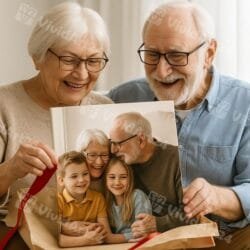 печат на канава семейна снимка