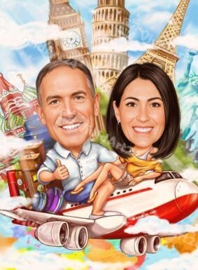 Приключенска карикатура за двийка