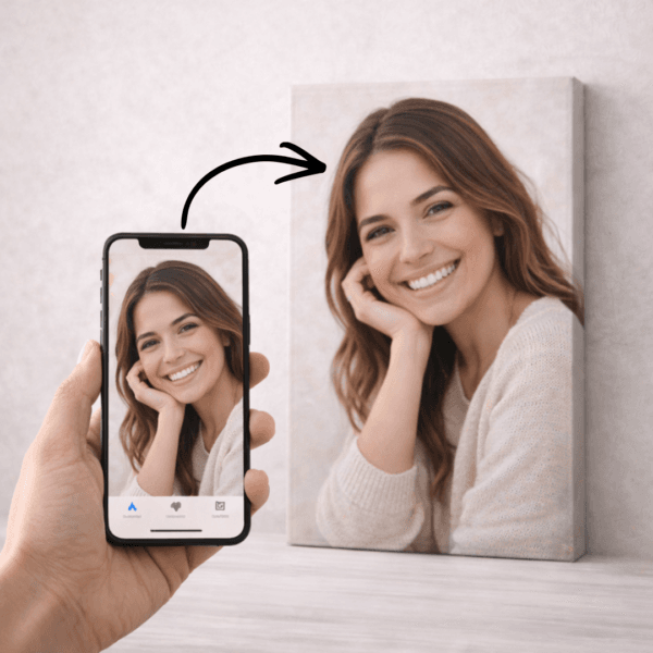 подарък за жена - канава по нейна снимка